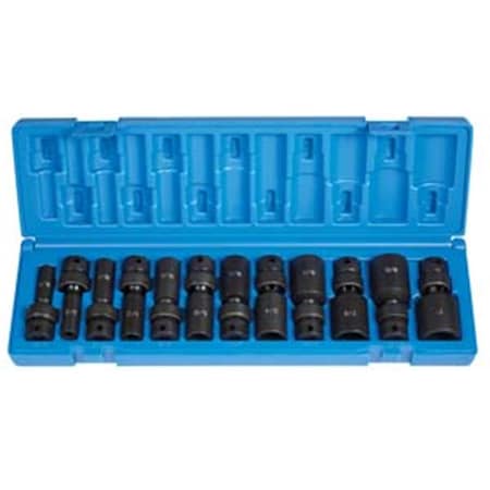 Light House Beauty 3/8" Drive 12 Pieces Deep Length: Fract. Univ. Set LI2571878